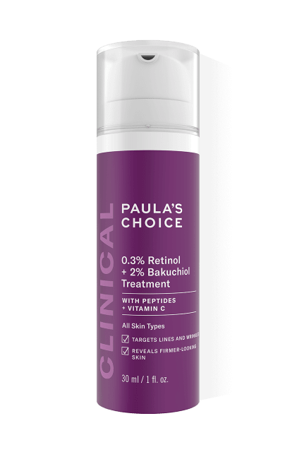 Clinical 0,3% Retinol Behandling + 2% Bakuchiol Behandling