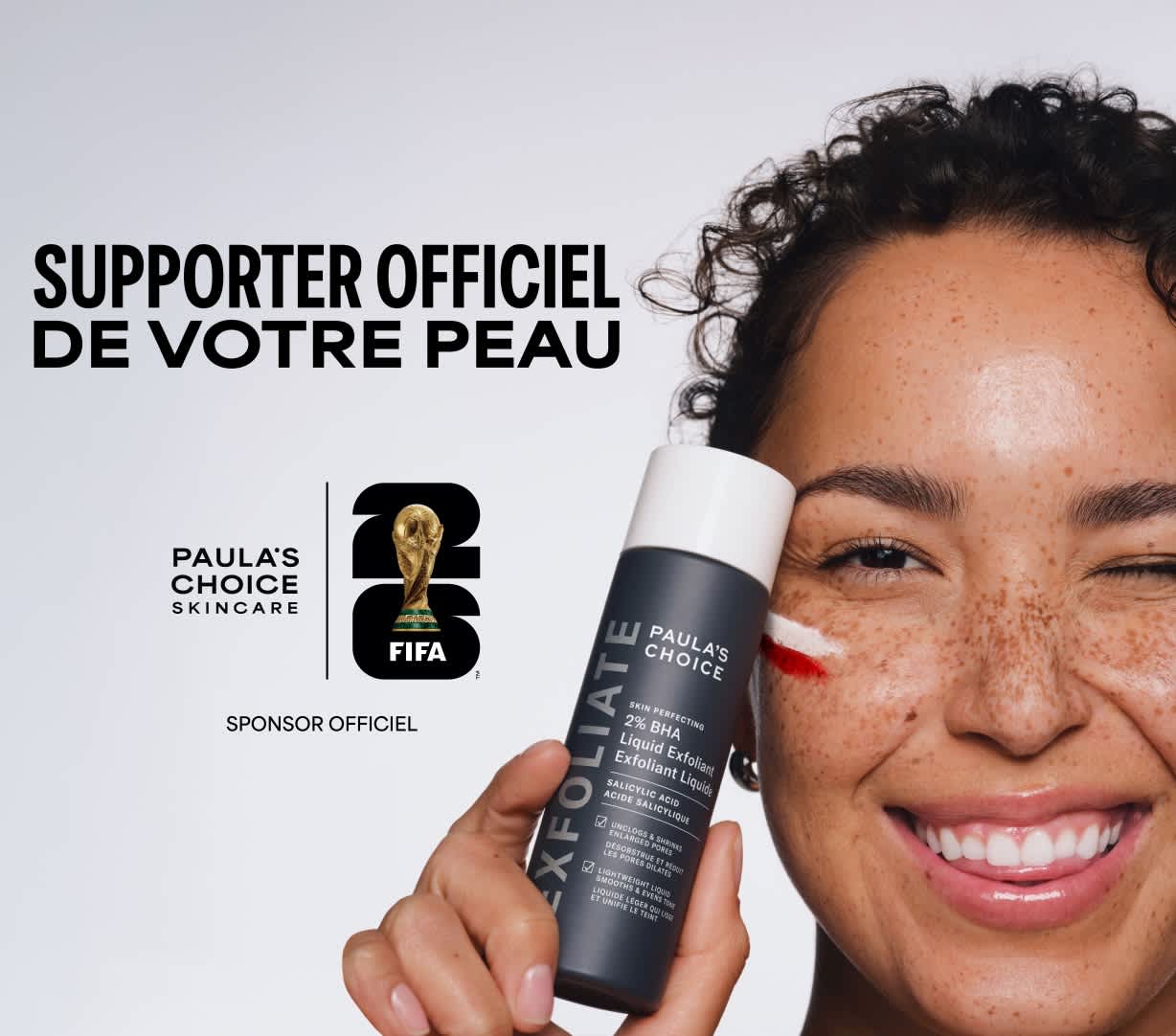 Badge de sponsor officiel FIFA x Paula's Choice