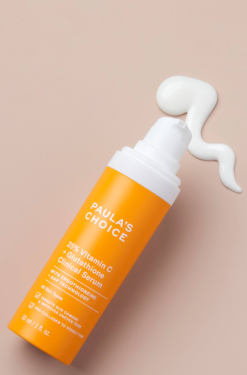 paula's choice vitamin c glutathione 25% + Clinical Serum Glutathione + GAP technology (glutathione amino acid precursors) work to minimise irritation while amping up antioxidant protection and ingredient stability PROS & CONS - PAULA'S