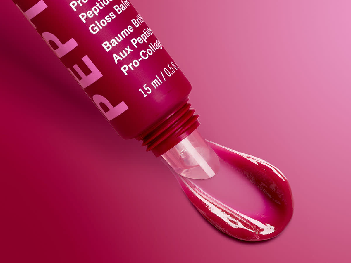 Pro-Collagen Peptide Gloss Balm Lip Treatment Deep Plum