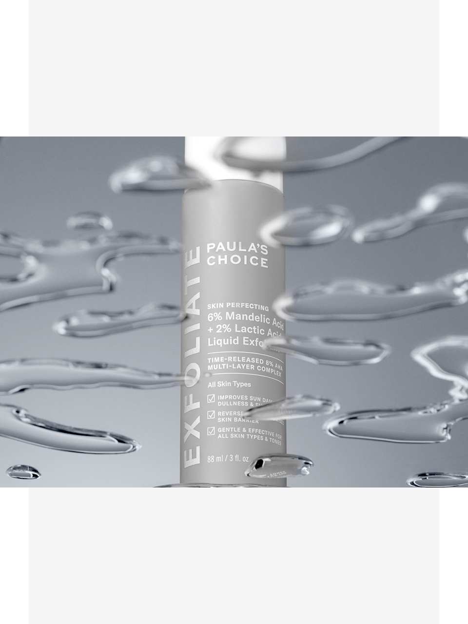 Skin Perfecting 6% Mandelic Acid + 2% Lactic Acid Liquid Exfoliant